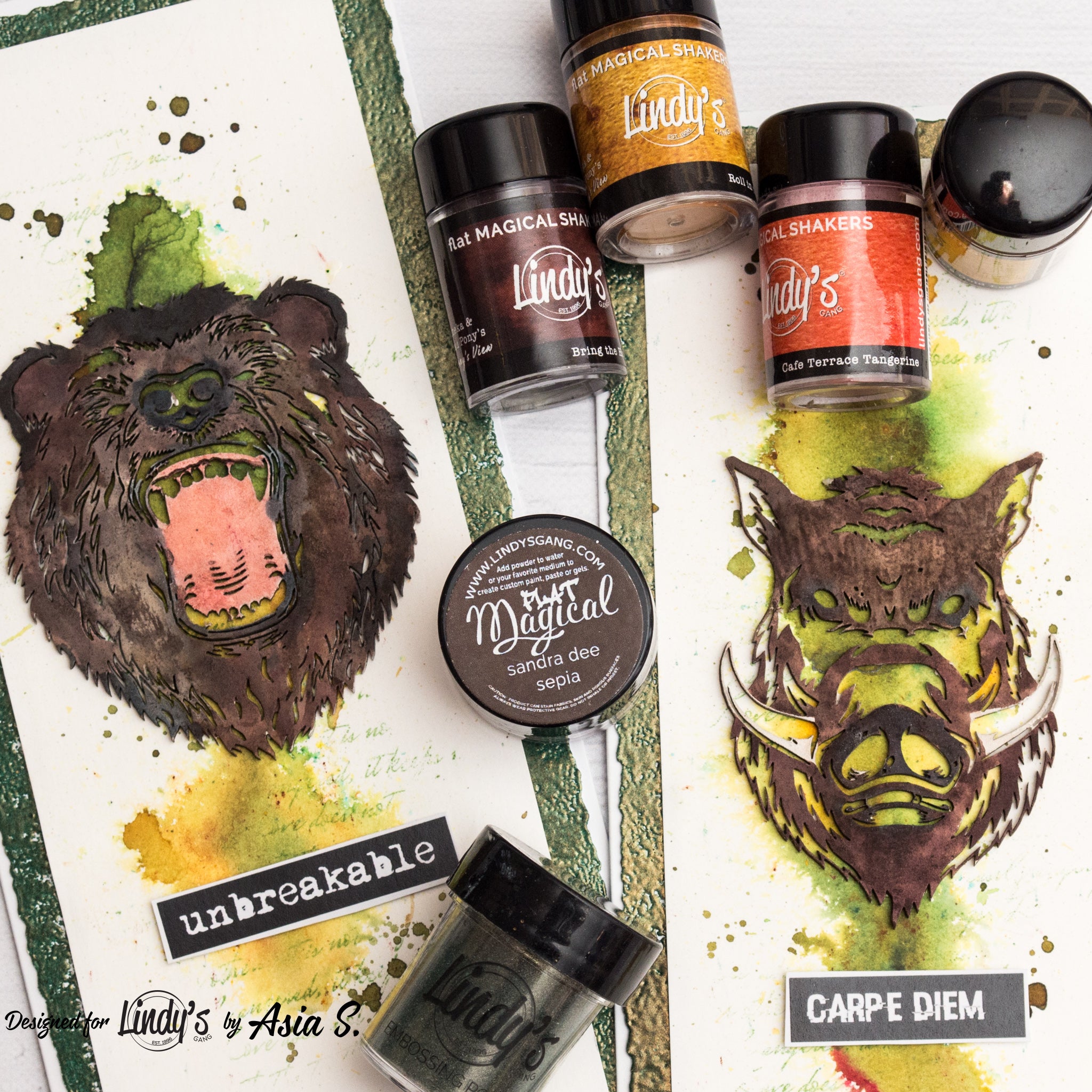 Coloring Chipboard with Lindy's Magicals – Lindy's Gang Store