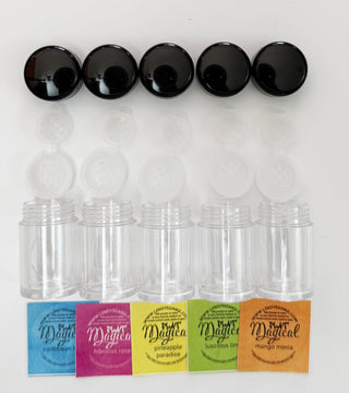 Shaker 5-pack + Stickers