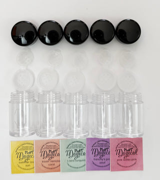 Shaker 5-pack + Stickers