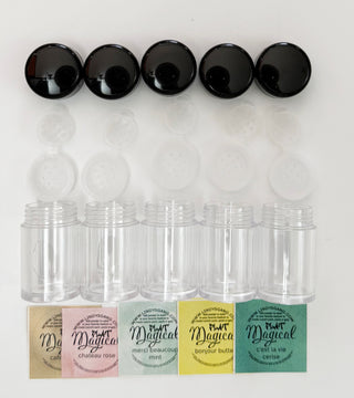 Shaker 5-pack + Stickers