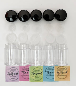 Shaker 5-pack + Stickers