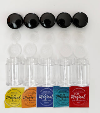 Shaker 5-pack + Stickers