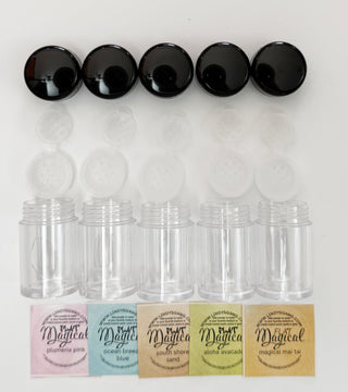 Shaker 5-pack + Stickers
