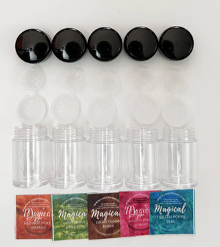 Shaker 5-pack + Stickers