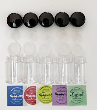 Shaker 5-pack + Stickers