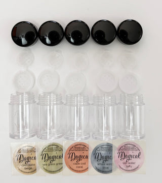 Shaker 5-pack + Stickers