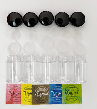 Shaker 5-pack + Stickers