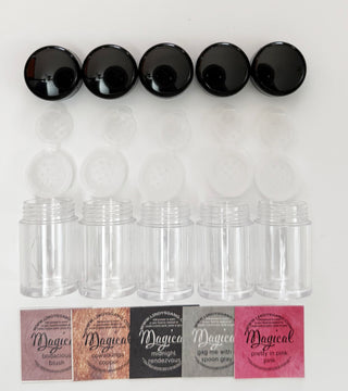 Shaker 5-pack + Stickers