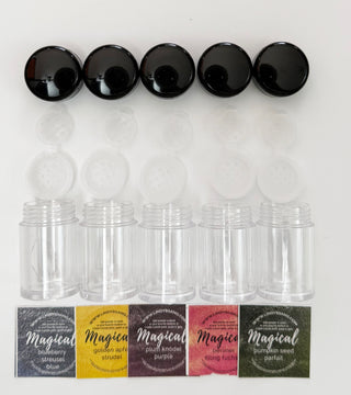Shaker 5-pack + Stickers