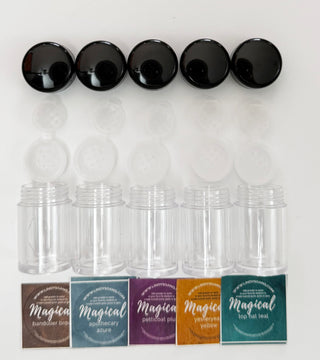 Shaker 5-pack + Stickers