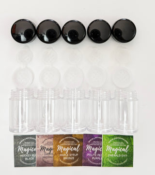 Shaker 5-pack + Stickers