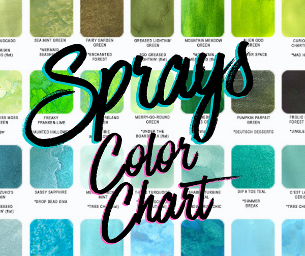 2022 Spray Color Charts - Lindy's Stamp Gang