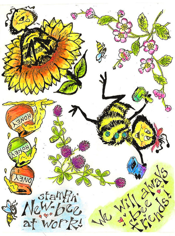 Stampin' New Bee's Gang - Lindy's Stamp Gang